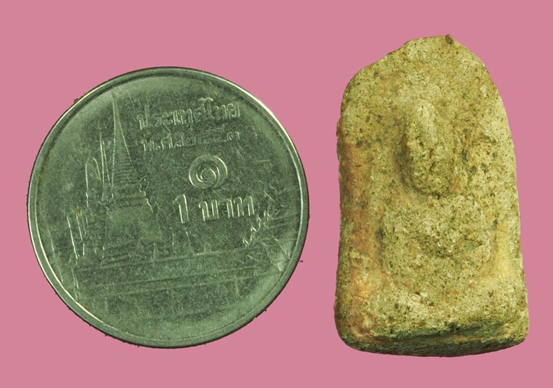 ขายแล้ว*40201 พระพิมพ์พระร่วงนั่ง เนื้อดิน ไม่ทรา่บกรุ เก่า 13