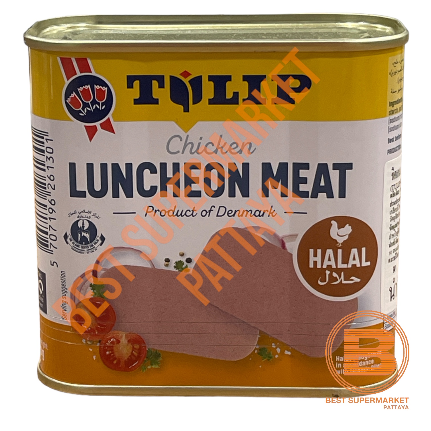 ทิวลิป ชิคเกน ลันชัน มีท (เนื้อไก่ปรุงรส) 340 กรัม Tulip Chicken Luncheon Meat 340 g.