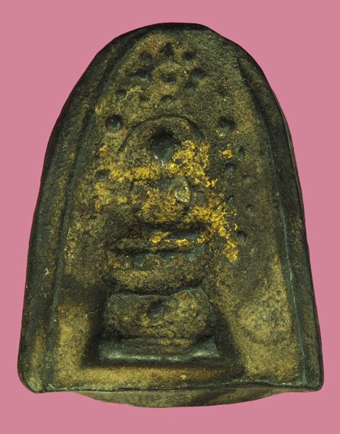 *37709 พระกลีบบัวเล็บช้างกรุวัดชนะสงคราม กรุงเทพ เนื้อผงใบลาน 13