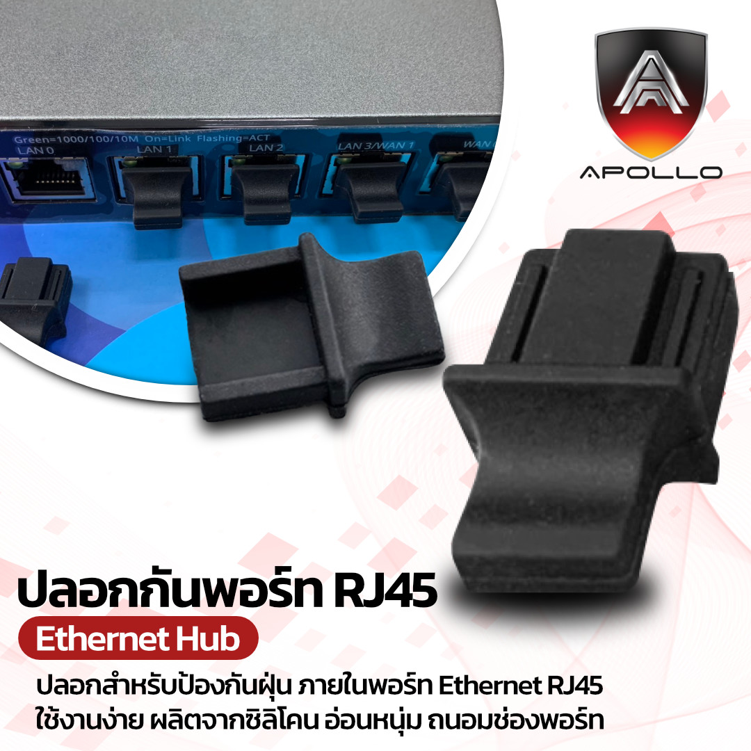 ปลอกซิลิโคนกันพอร์ท Ethernet RJ45
