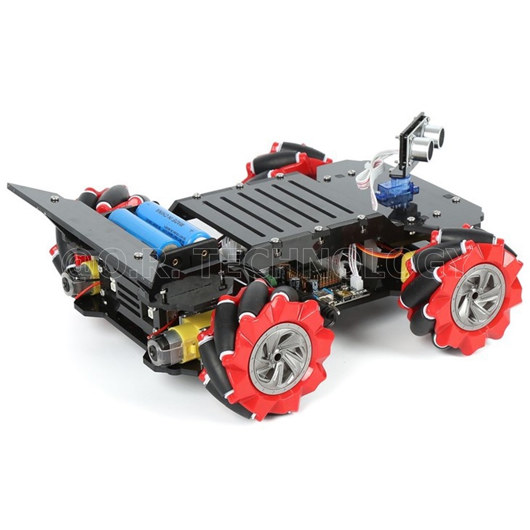 (1ชิ้น) AD120 ชุดส่งเสริมการเรียนรู้ หุ่นยนต์รถ Crab Overlord Kit smart robot car kit arduino