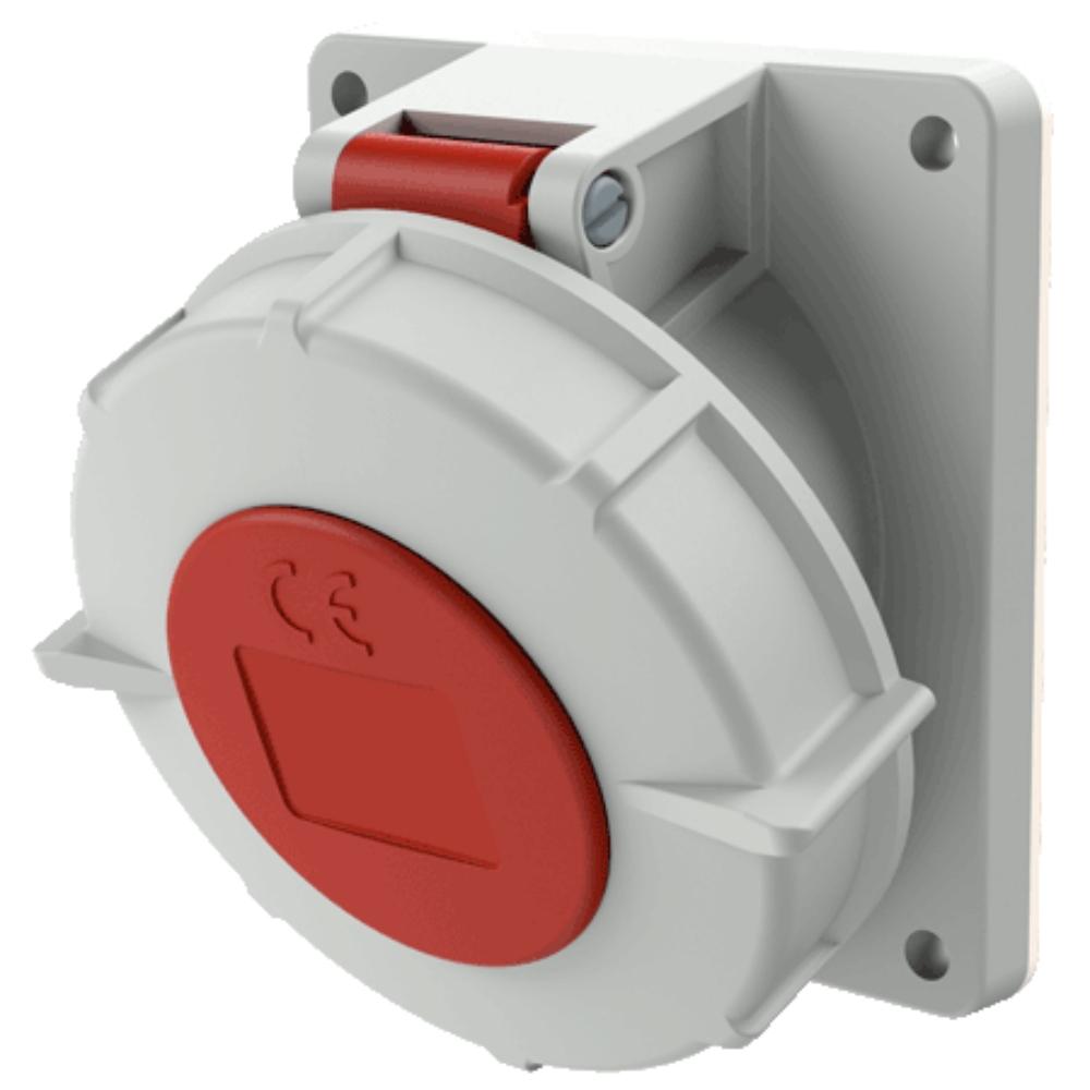 1805 MENNEKES (รหัสเดิม 1506) ปลั๊กตัวเมียฝังเฉียง (3P+E) 32A 400V IP67