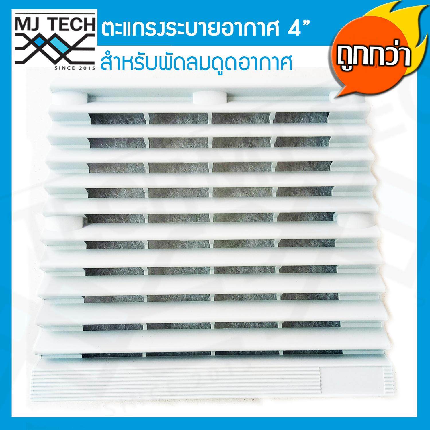 MJ-Tech หน้ากากครอบพัดลมระบายอากาศ พร้อมเส้นใยกรองฝุ่น สำหรับพัดลมขนาด 4 นิ้ว รุ่น SA-803