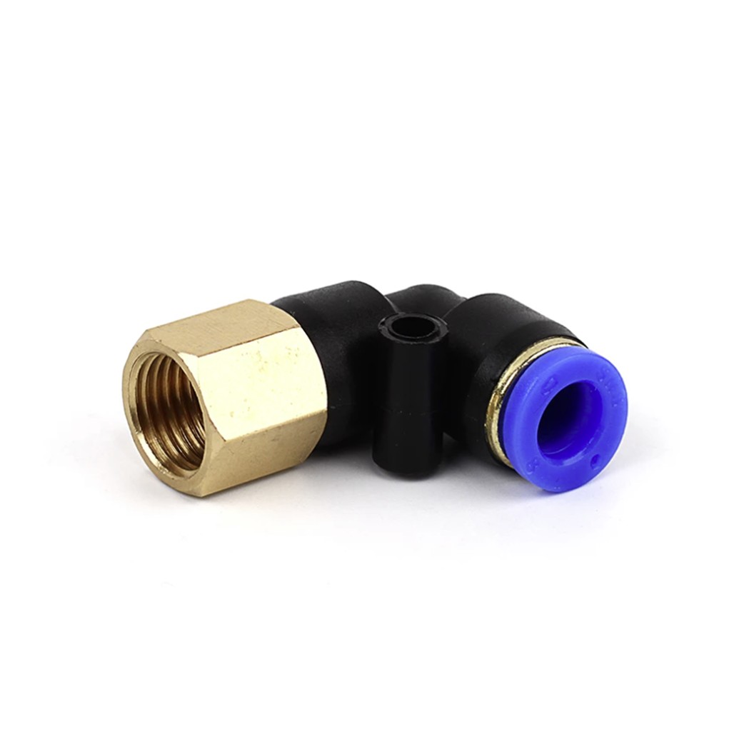 PLF ข้อต่อลม งอ90 เกลียวใน ข้องอตัวเมีย Female Thread Elbow Pipe Quick Fittings Air connector ข้อต่อลมทองเหลืองงอ ข้อต่อลมงอตัวเมีย ข้องอ