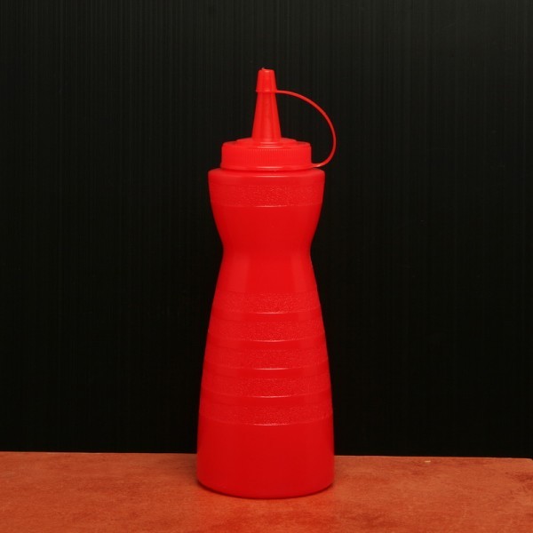 SB-16R ขวดพลาสติกใส่ซอสสีแดง ขนาด 16 ออนซ์