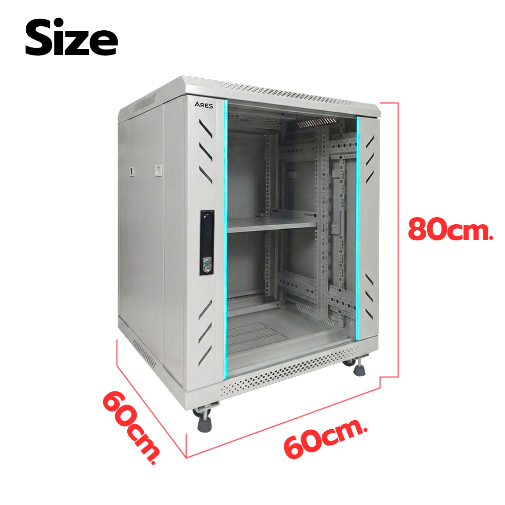 Ares ตู้แร็ค 15UN ลึก 60ซม. สีขาว