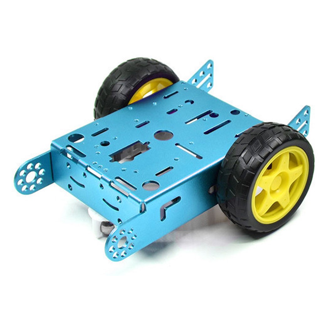 2WD-RED/BLUE โครงรถอลูมิเนียม 3 ล้อ สีแดง/สีน้ำเงิน Aluminum Alloy Smart robot car chassis kit โครงรถ 3ล้อ โครงรถอาร์ดูโน่ Arduino