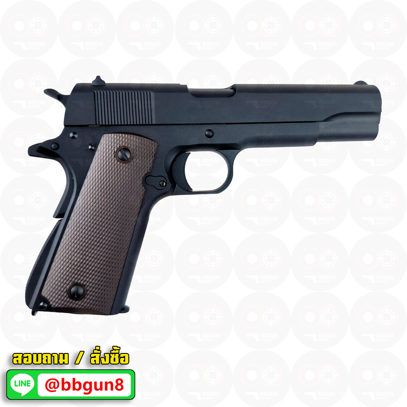 บีบีกันอัดแก๊ส KJ Works - Colt M1911 A1 (ได้ 2 แม็กกาซีน GAS/CO2) BB GUN