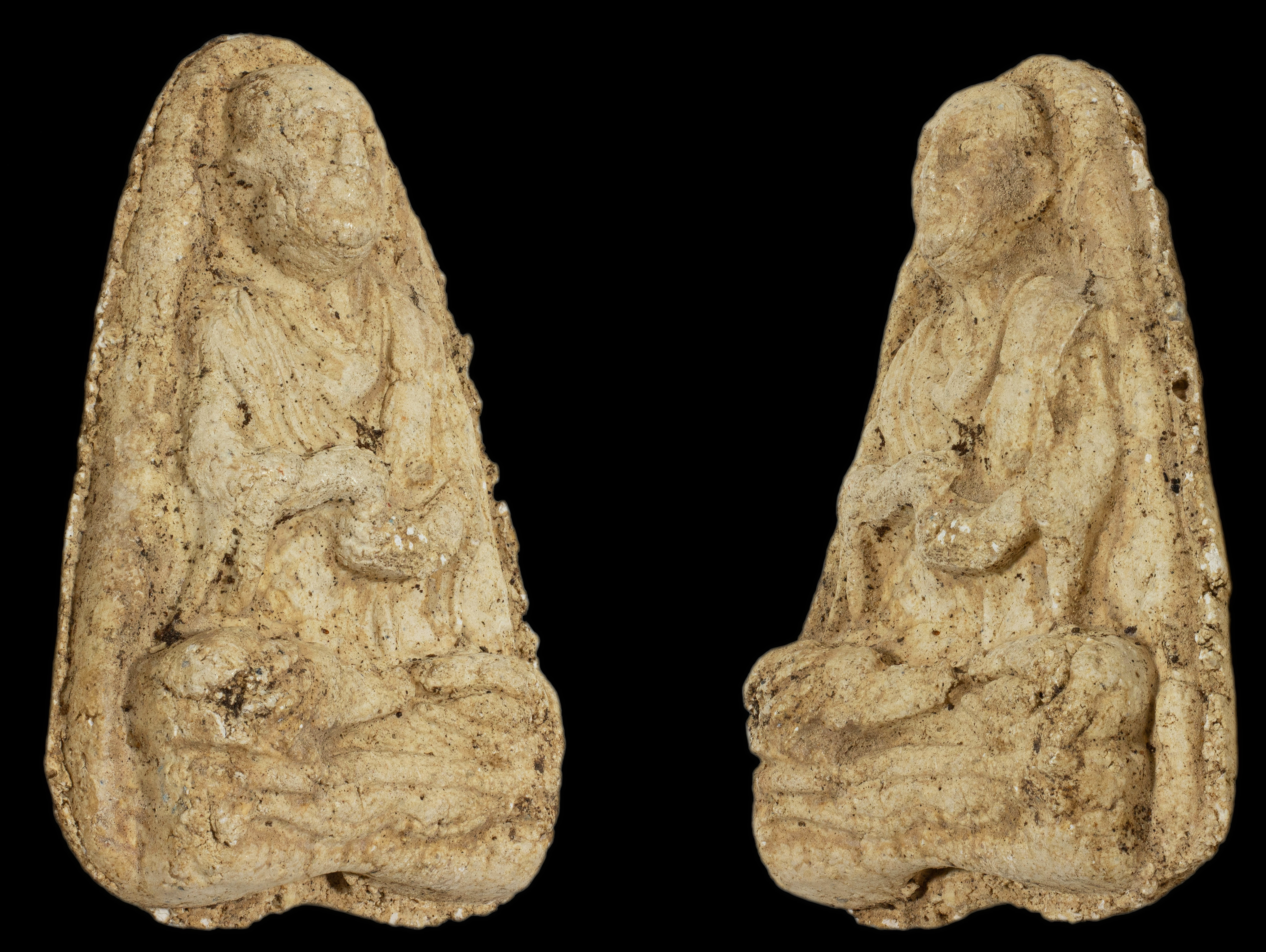 พระผงพิมพ์รูปเหมือนสมเด็จโต วัดปราสาทบุญญาวาส พิมพ์ใหญ่ เนื้อขาว ปี 2506