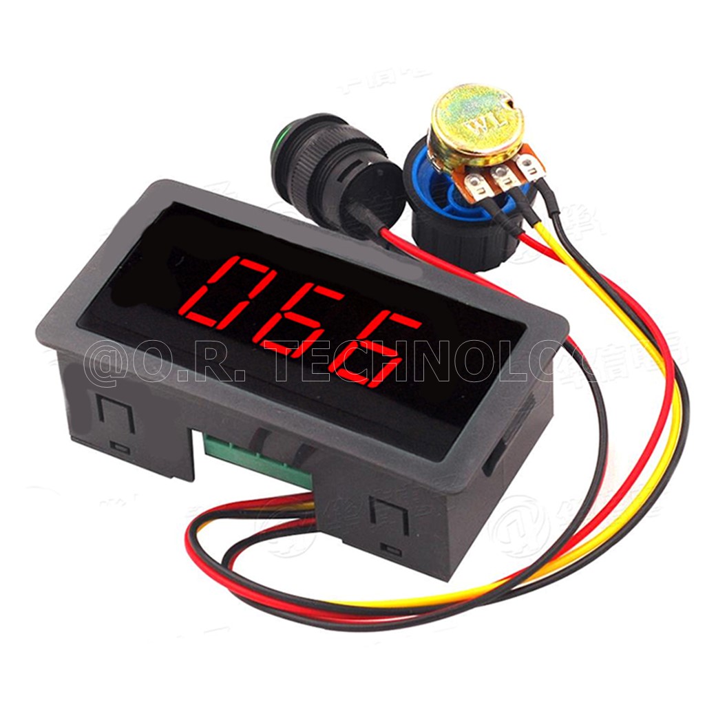 (1ชิ้น) NA611 ที่ควบคุมความเร็ว PWM มอเตอร์ ปรับค่าได้ CCM5D Digital Display LED PWM Motor Controller Adjustable Speed Control Regulator Power-off (Input Voltage 6-30VDC 8A)