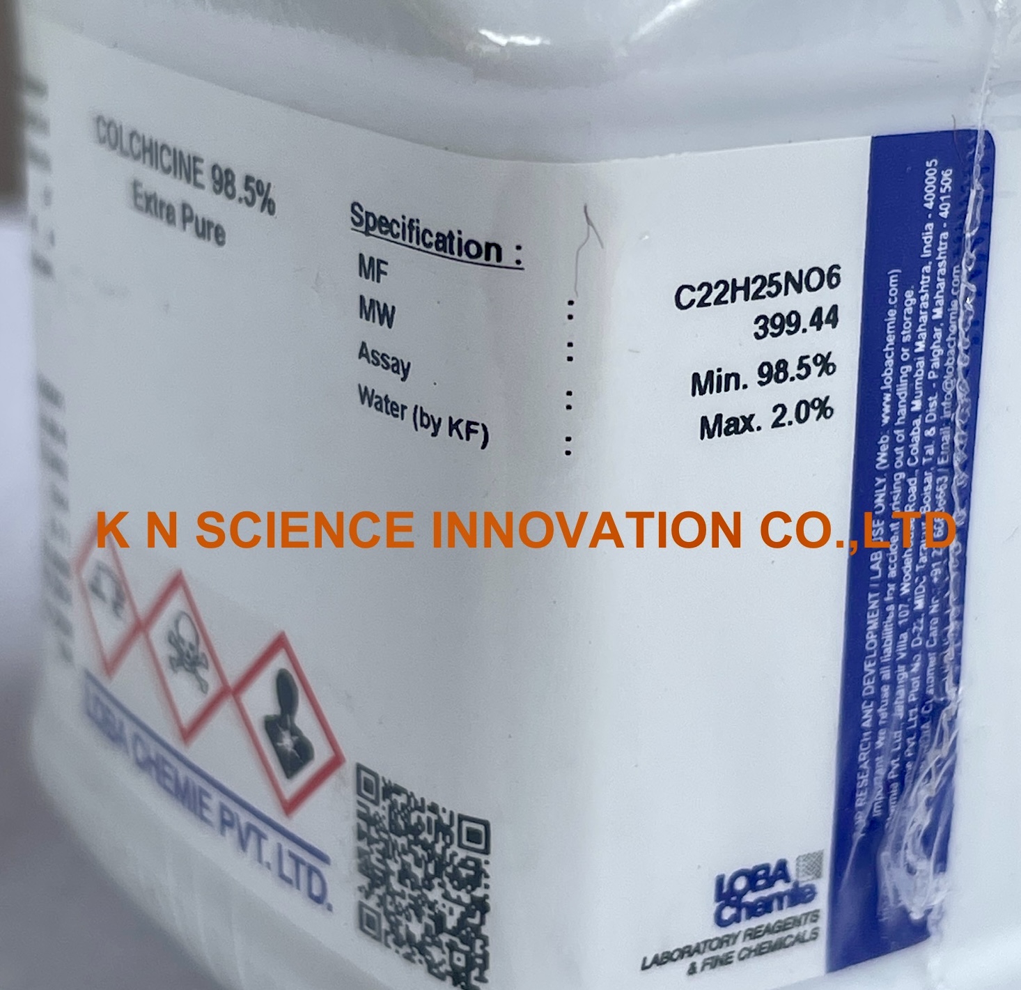 Colchicine, 98.50%,Extra Pure, 1 g , Loba **สินค้าควบคุม สอบถามเพิ่มเติม** 0291000001