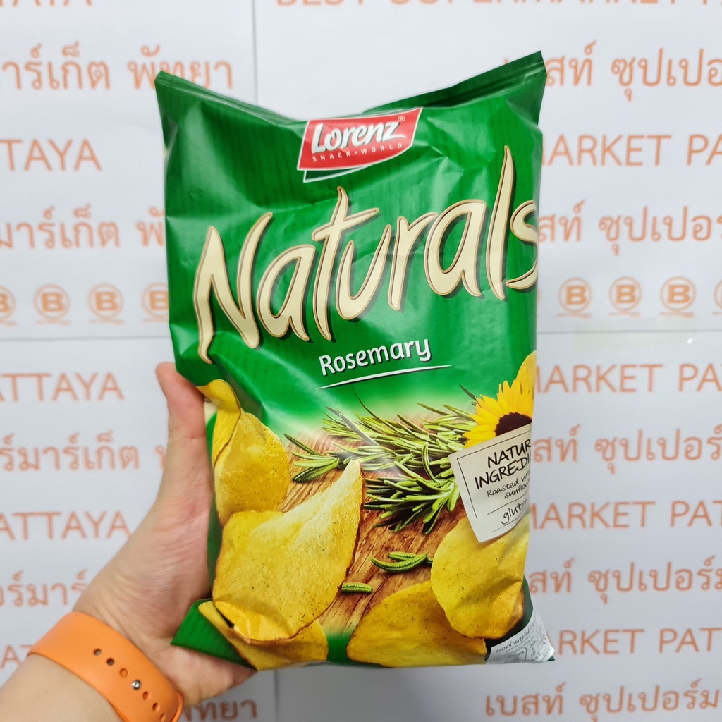 ลอเรนซ์ เนเชอรัลส์ มันฝรั่งแผ่นเรียบกรอบ 100 กรัม Lorenz Naturals Potato Chips 100 g.