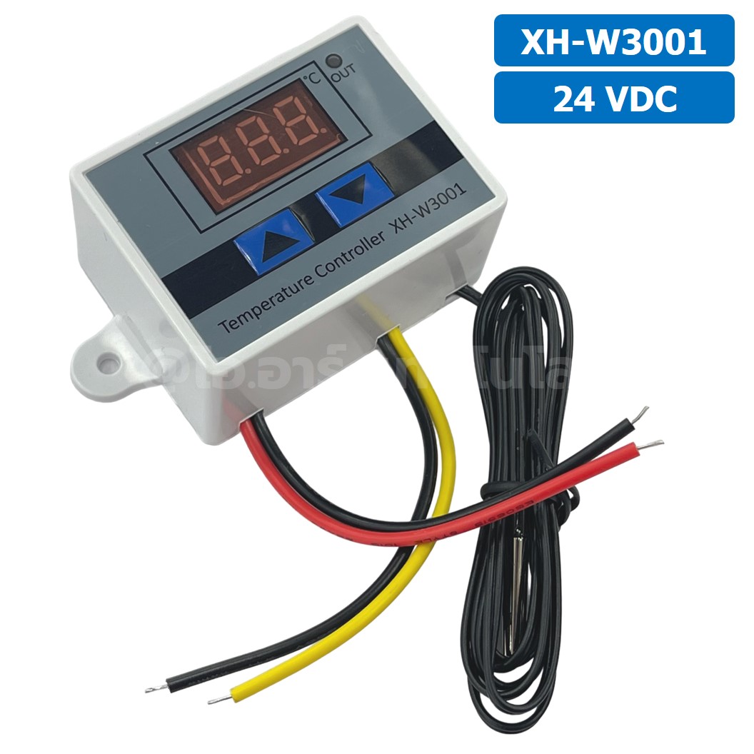 XH-W3001 24VDC เครื่องควบคุมอุณหภูมิ Digital Temperature Controller Thermostat Switch Probe
