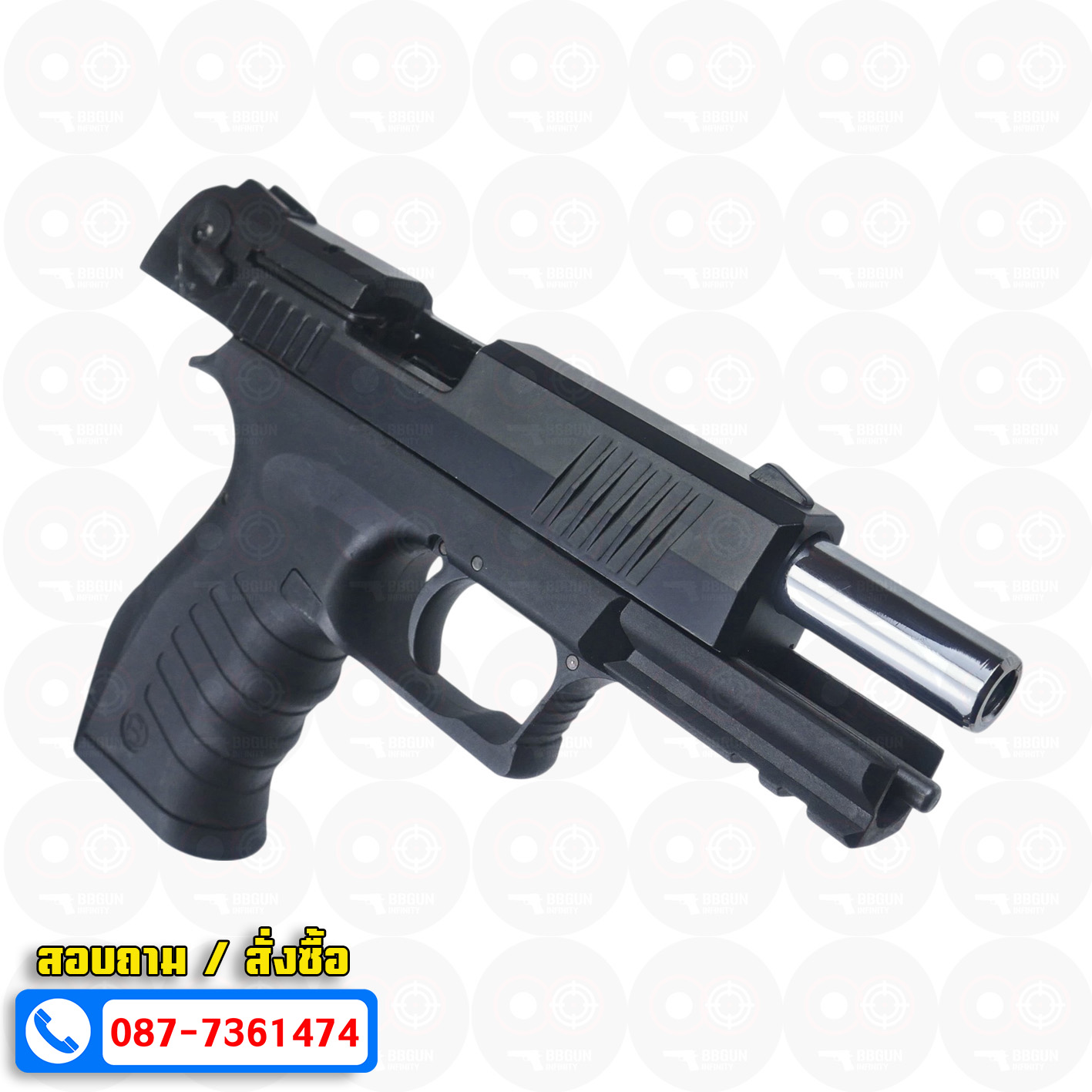 แบลงค์กัน BLOW TR 92 AUTO สีดำ BLACK Blank Gun ( 2 แม็กกาซีน + กล่องปืน )