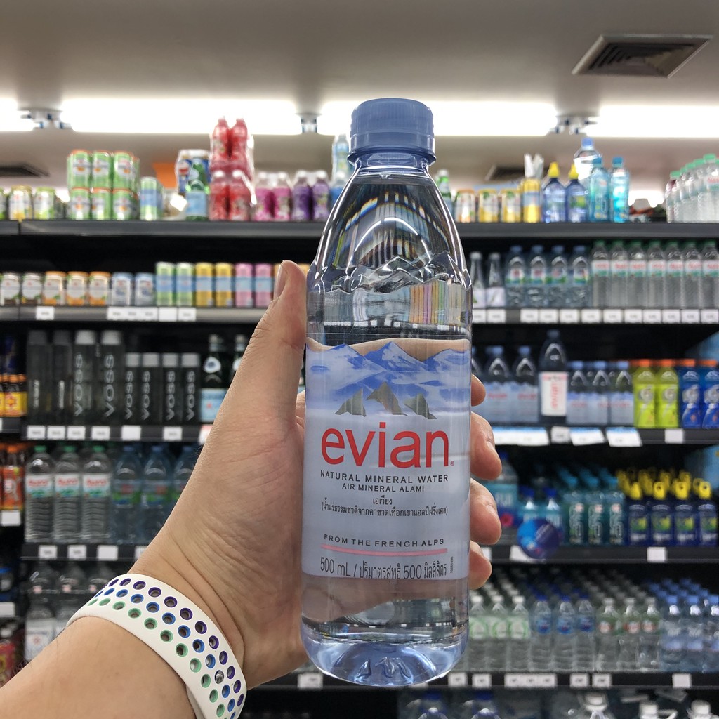 [1 แถม 1] น้ำแร่เอเวียง 500 มล. [Buy 1 Free 1] Evian 500 ml.
