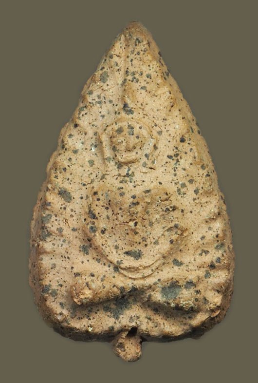 *40440 พระกลีบบัว วัดบวรมงคล(วัดลิงขบ) ธนนบุรี เนื้อดิน สภำพสวยมีหน้ามีตา 13