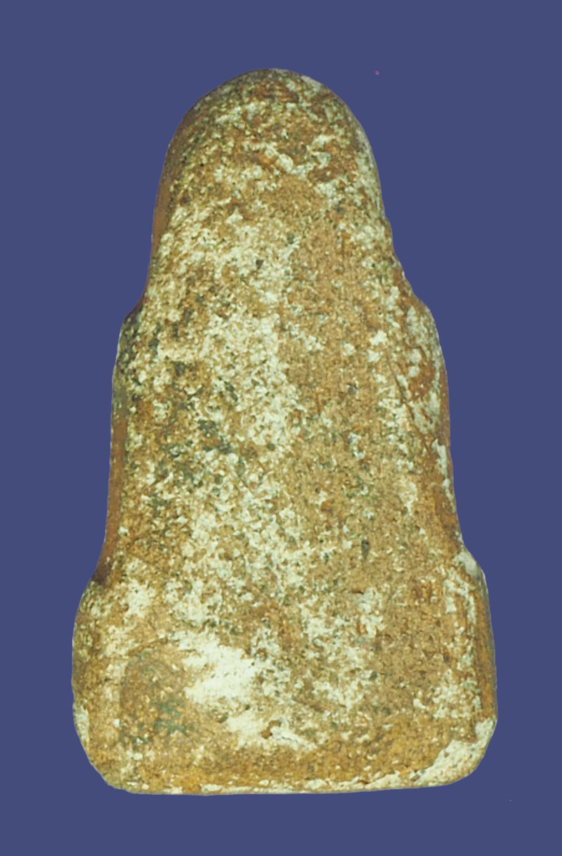 ขายแล้ว*39344 พระพิมพ์ปางสมาธิ เนื้อดินผสมผง พอมีอายุ ไม่ทราบที่ และปีสร้าง 3