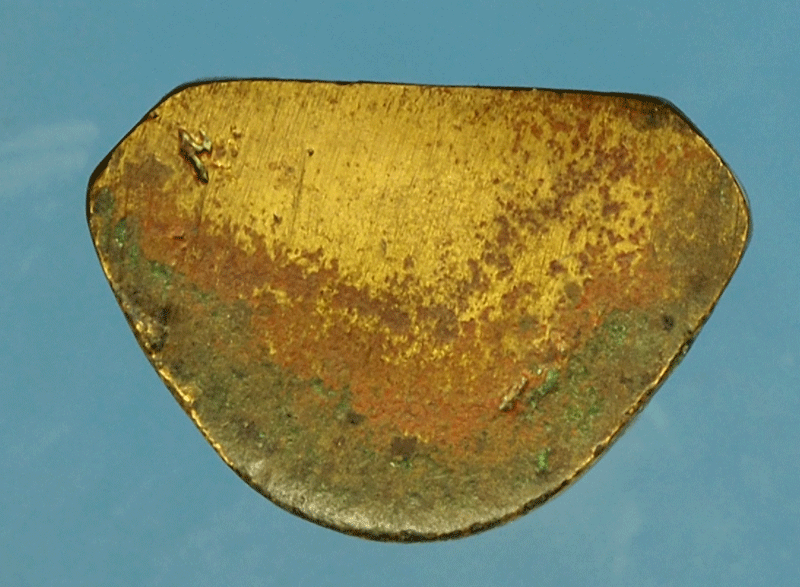 *27878 รูปหล่อโบราณ หลวงพ่อแป้น วัดกระทุ่มปี่ สิงห์บุรี เนื้อทองเหลือง 82