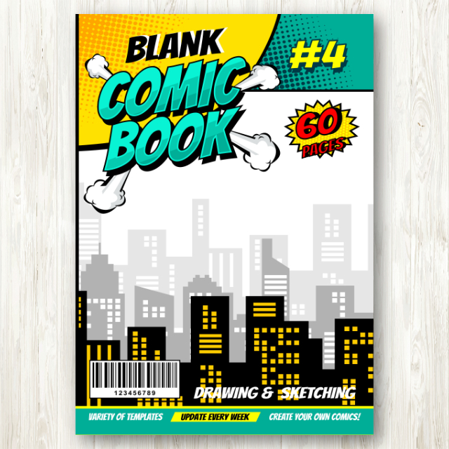 สมุดวาดการ์ตูน Blank Comic Book 4