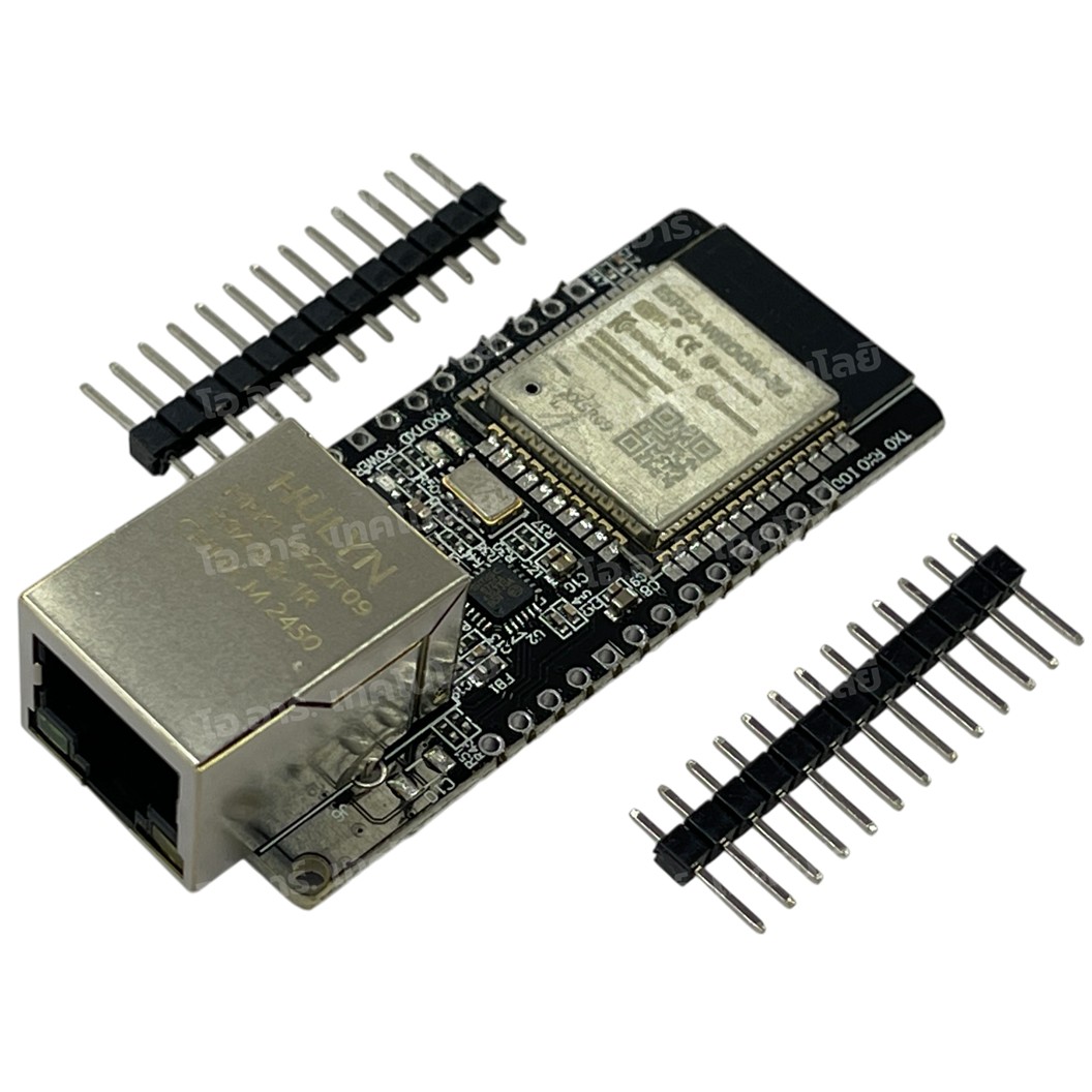 WT32-ETH01 แบบบัดกรี/ไม่บัดกรีขา บอร์ด ESP32 พร้อมช่องเสียบ LAN ESP32 with Ethernet port / WiFi & Bluetooth MCU ESP32 Wireless Module