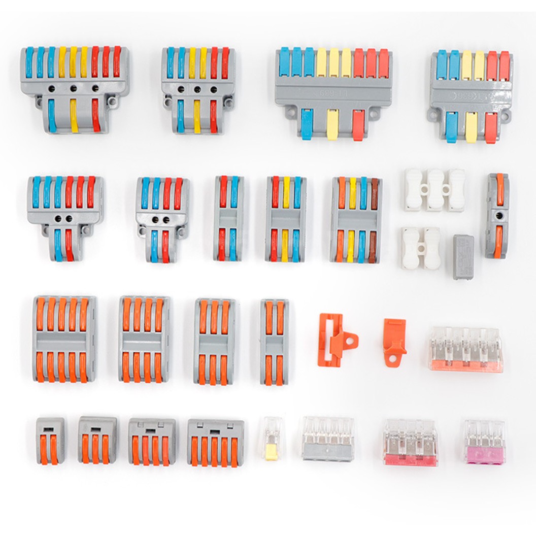 (1ชิ้น) PCT ขั้วต่อสายไฟ ตัวต่อสายไฟ Quick Wire Connector 32A 250VAC Terminal Connector Wire ข้อต่อสายไฟ Cable Joint PCT-221/PCT-222/PCT-223/PCT-224/PCT-225/SPL-42/SPL-62/SPL-82/SPL-63/SPL-93