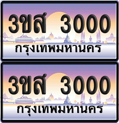 ทะเบียน 3000 ป้ายประมูล - 3ขส 3000 ผลรวมดี 15 พร้อมส่งมอบ (5)