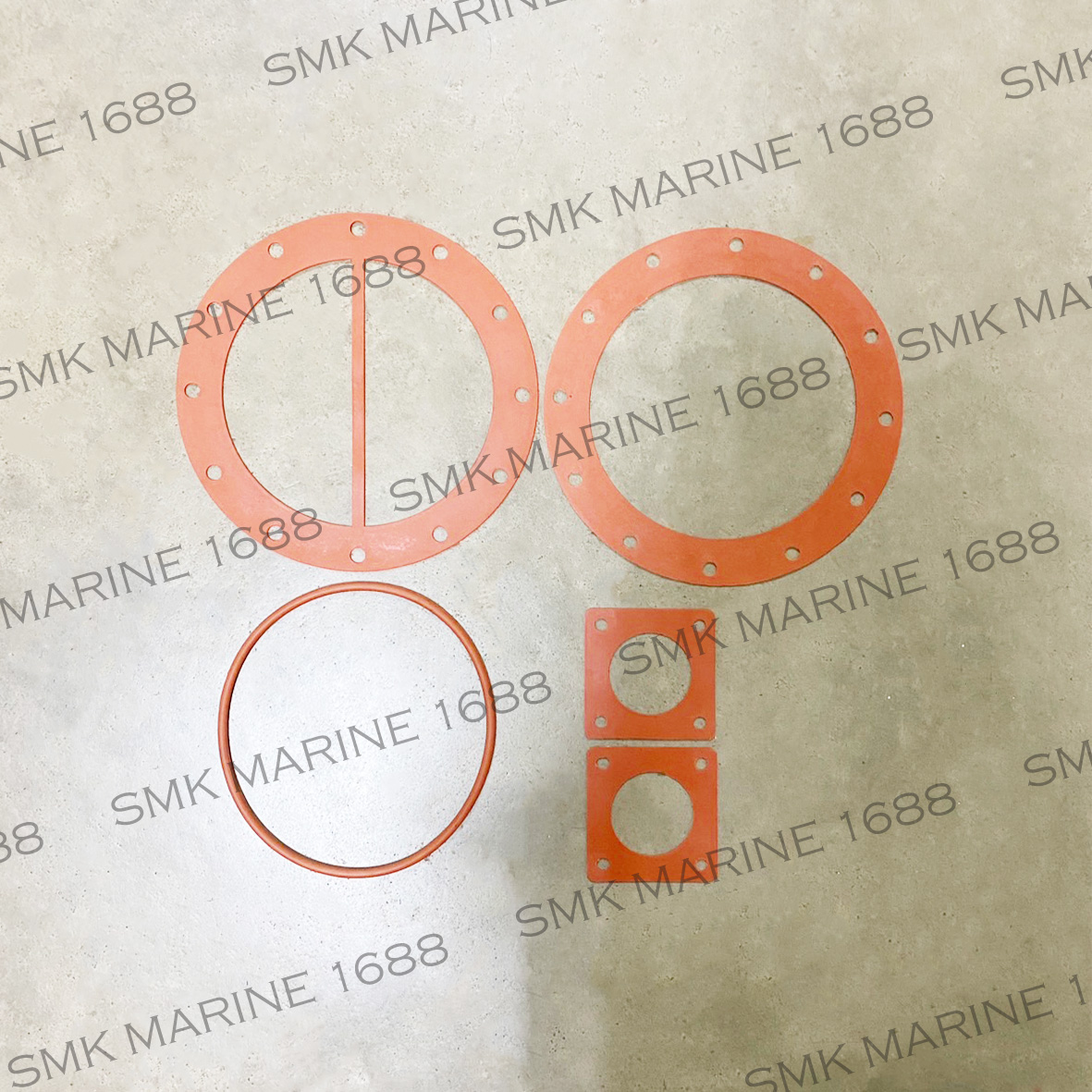 Cummins K Series 3011325+3011332+3011337 Cooler Gasket Set / ชุดปะเก็นCoolerน้ำทะเล 8"
