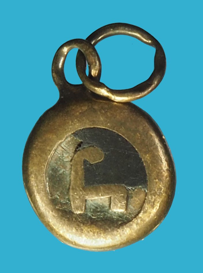 ขายแล้ว*40266 หัวนะโมเนื้อเงินลงถม พ่อท่านคล้าย วัดสวนขัน นครศรีธรรมราช ห่วงเชื่อมเก่า หายาก 39