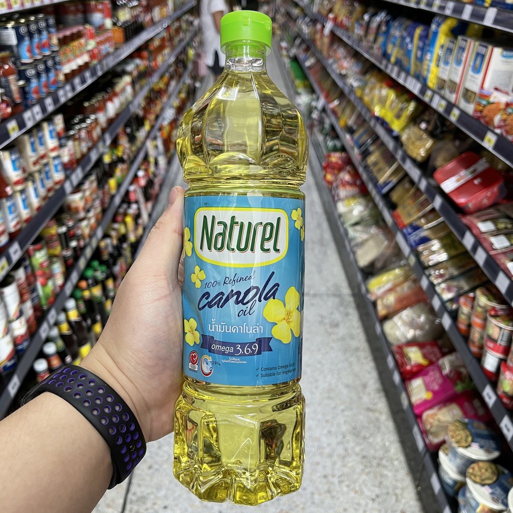 เนเชอเรล น้ำมันคาโนล่า 1 ลิตร. Naturel 100% Refined Canola Oil 1 L.