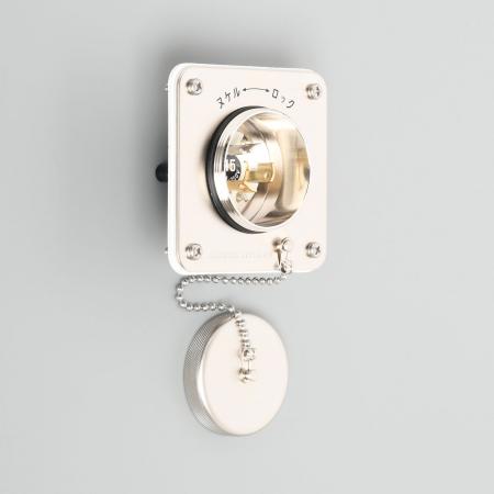 AMERICAN DENKI 3125WJ 2-Pole 3-Wire Grounding 15A 250V (NEMA L6-15) Waterproof Flanged Inlet (Dust & Jet Proof)