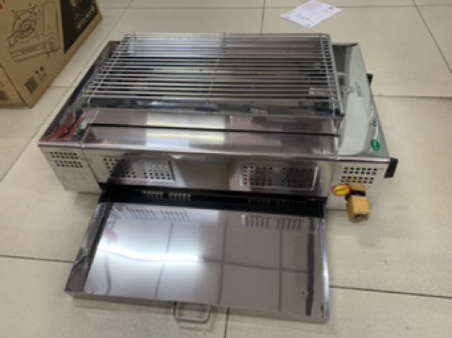 เมืองนนท์แก๊ส BIGSUN เตาย่าง ใช้แก๊ส ไร้ควัน สแตนเลส BBQ-933 ขนาดตะแกรง 30x50 ซม.
