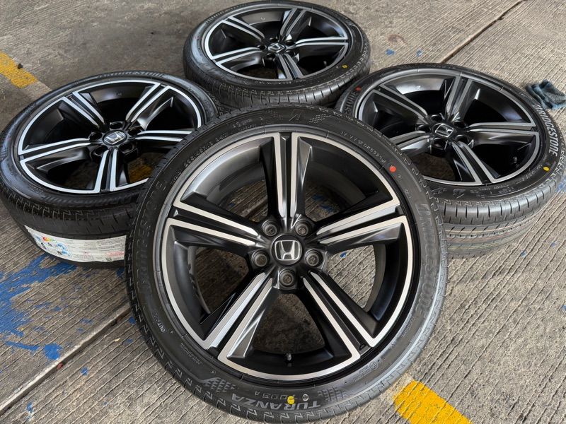 ล้อ Honda Accord G11 ขอบ 18 Top ยางใหม่ Bridgestone Toranza Too5a 🛞 235/45/18ปลายปี23 (1 ชุด 4 วง)