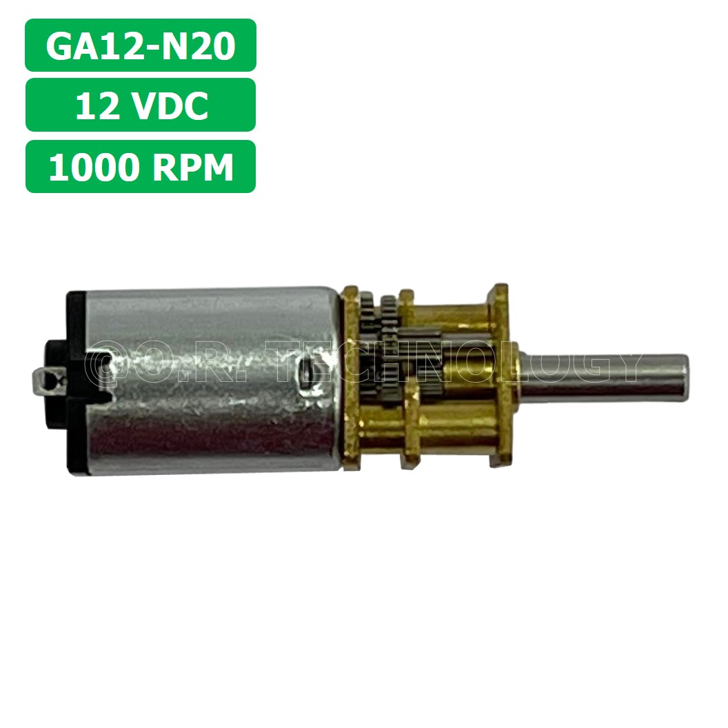 (1ชิ้น) JB291 มอเตอร์ มอเตอร์เกียร์ N20 12VDC 1000RPM Micro Gear Motor DC แกนขนาด 3mm D Shaft มอเตอร์ทดเฟือง GA12-N20 ไมโครมอเตอร์ มอเตอร์ขนาดเล็ก