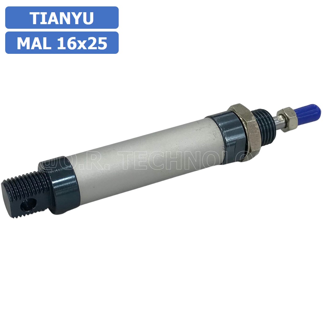 MAL16 กระบอกลม ขนาดเล็ก Mini Air Cylinder Series Pneumatic Cylinder กระบอกลมนิวเมติก (Bore16 x Stroke25-250) MAL-16