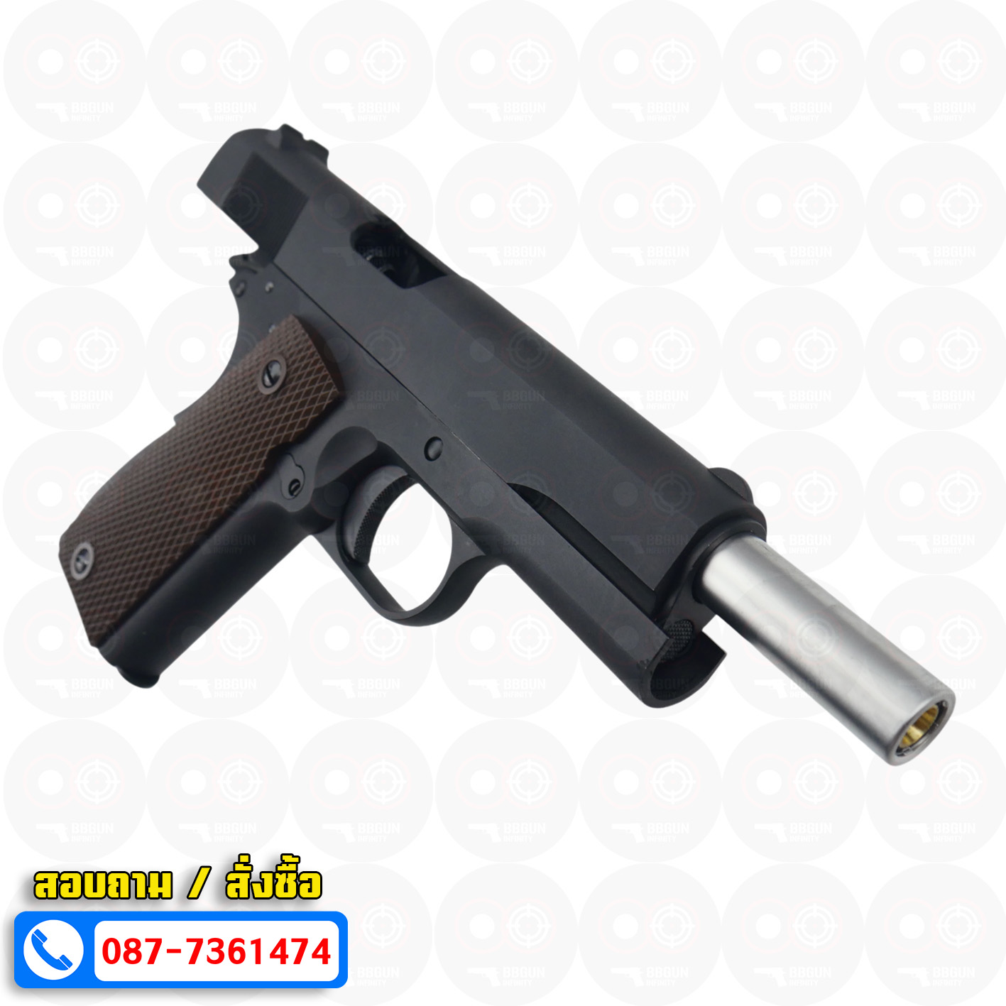 บีบีกันอัดแก๊ส WE M1911 A1 สีดำ BB GUN