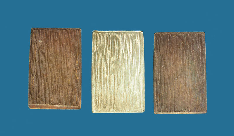 *30764 พระสมเด็จ หลังเสี้่ยน วัดพระพุทธบาท สระบุรี ปี 2544 เนื้อเงิน นวะ ทองแดง 81