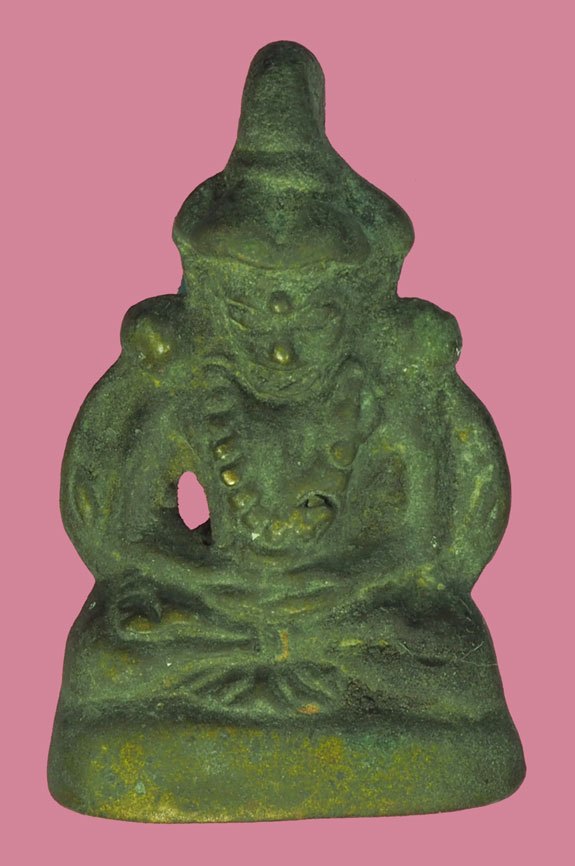 *38053 พระกริ่งอุปคุต หลวงพ่ออิ่ม วัดหัวเขา สุพรรณบุรี เนื้อทองเหลือง 84