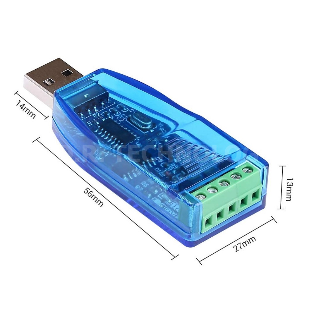 IB038 ตัวแปลง USB To RS485 Converter CH340 Isolated Industrial Grade USB to RS485 Communication Module 5V Serial Port Line Converter TVS Protection USB-RS485