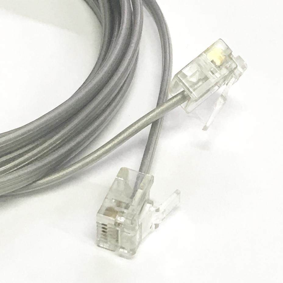 สายโทรศัพท์ สายเครื่องแฟกซ์ 4 ขา RJ11 Modular 5 เมตร