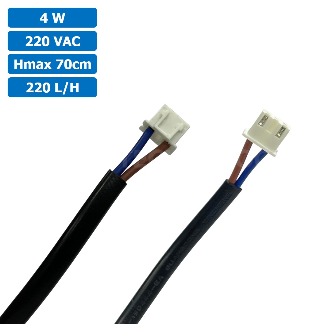 JN-333 4W ปั๊มน้ำ ปั๊มแช่ ปั๊มพดลมไอเย็น 220VAC 4W Water pump Submersible Pump JING NUO Hmax 0.7m Qmax 220L/H