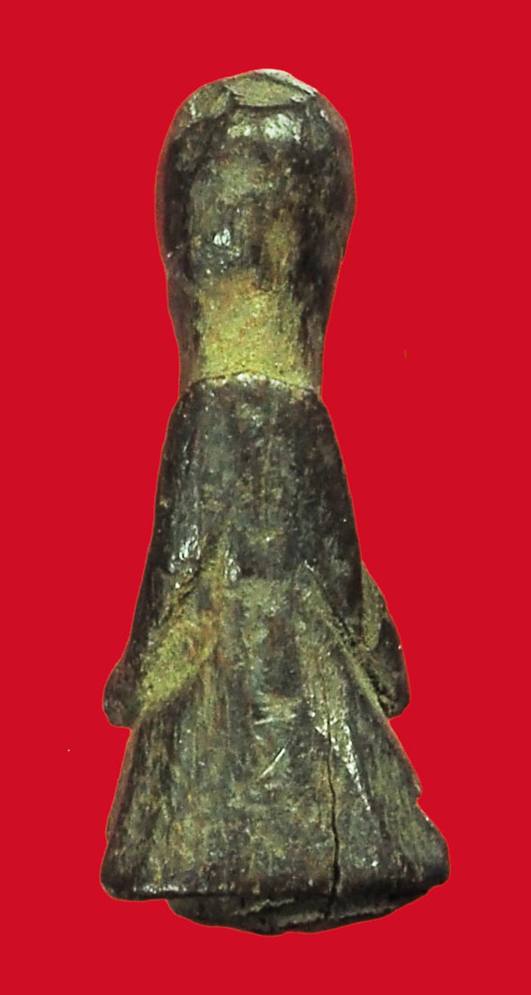 *33953 พระปิดตาไม้แกะเก่า ไม่ทราบที่และปีสร้าง(พิมพ์ชลูดลักษณะศิลปหลวงปู่รอด วัดนายโรง) 6