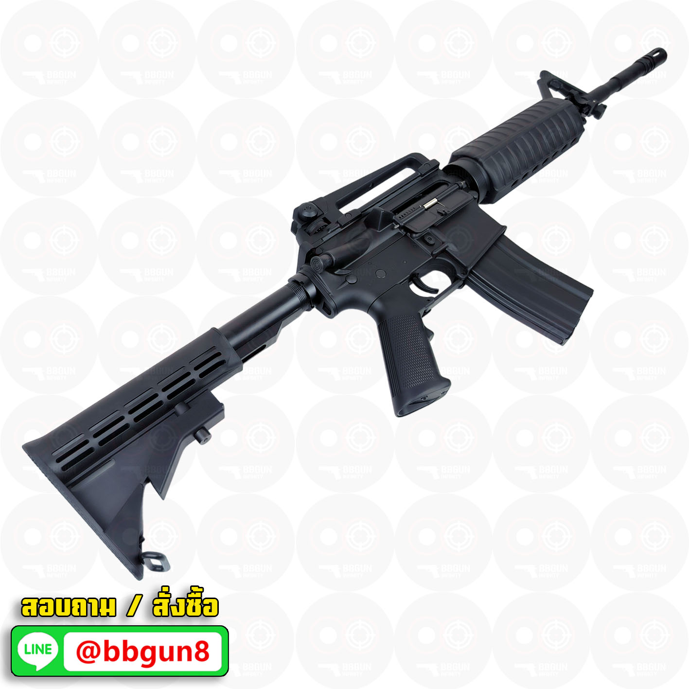 บีบีกันไฟฟ้า Golden Eagle F6604 M4A1 AEG (ABS Version) (แถมแบตเตอรี่ เครื่องชาร์จ ลูกกระสุนพร้อมเล่น)