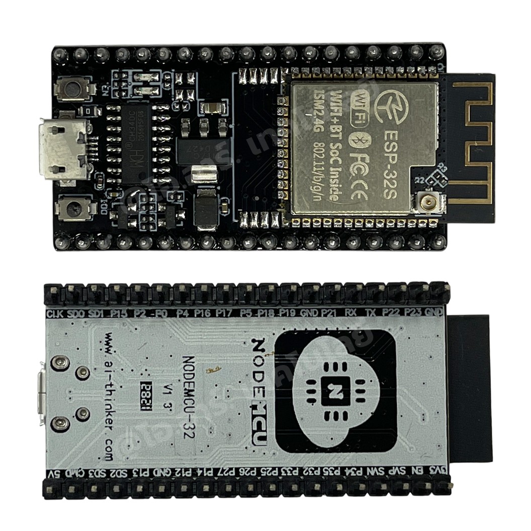 บอร์ด ESP-32S 38ขา แบบมีช่องเสียบเสาอากาศ ESP32S 38Pin CH340 Chip NodeMCU-32 WIFI Bluetooth /ฐานรองบอร์ด Expansion Board