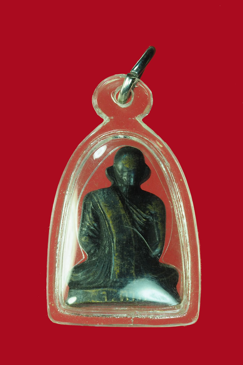 *30870 รูปหล่อครูบาวัง วัดบ้านเด่น รุ่นแรก ตาก เลี่ยมพลาสติก 34