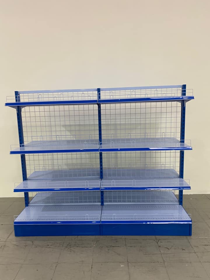 ชั้นวางสินค้า มินิมาร์ท 1 ด้าน 2 ช่อง : 180x35x150 CM สำเนา
