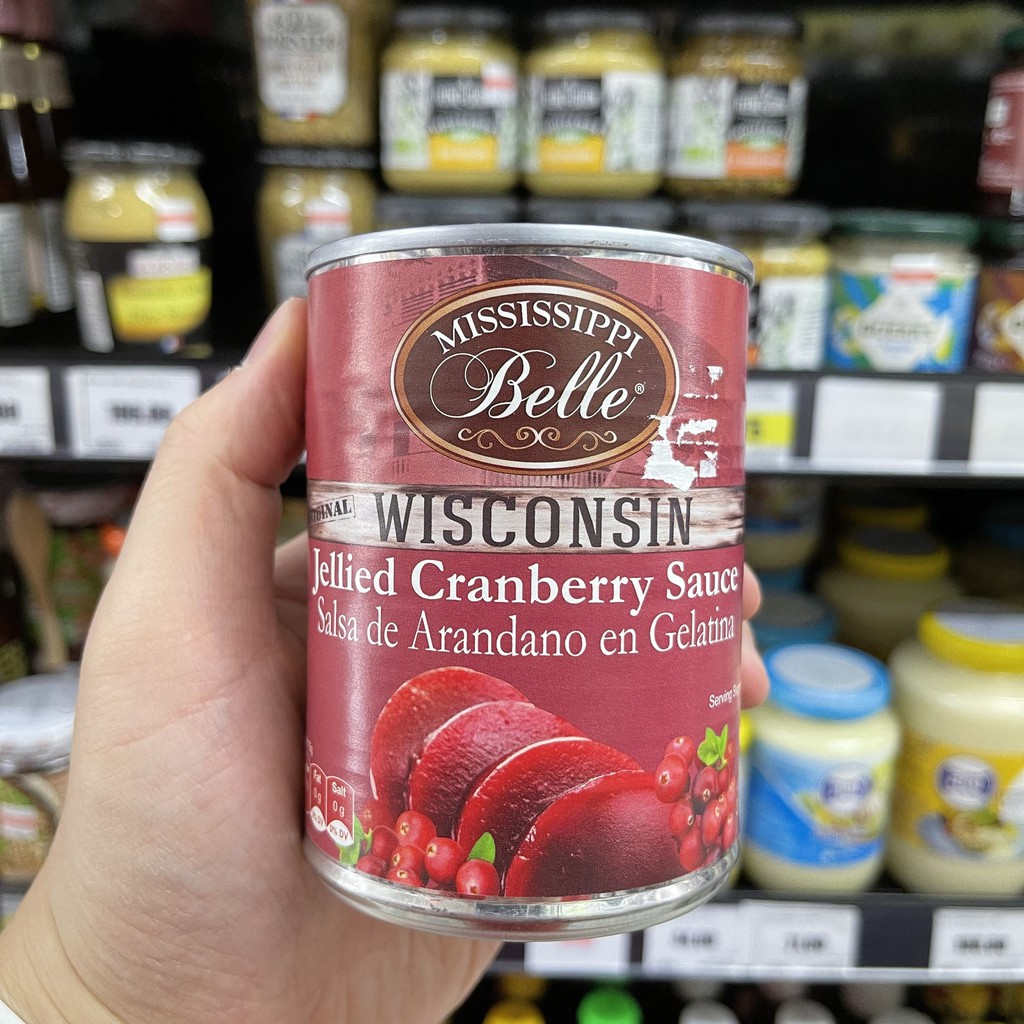 มิสซิสซิปปี้ เบลล์ เยลลี่ แครนเบอร์รี่ ซอส 397 กรัม. Mississippi Belle Jellied Cranberry Sauce 397 g.