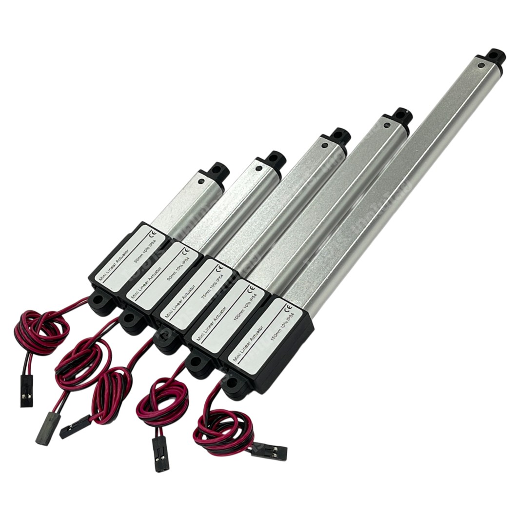 LAT-12-15-075 มอเตอร์ก้านชักเล็ก ระยะชัก 75mm 12VDC 15mm/s 64N DC 12V Mini Electric Linear Actuator พัตเตอร์ไฟฟ้า Putter มอเตอร์แกนชัก ขนาดเล็ก ตัวเล็ก