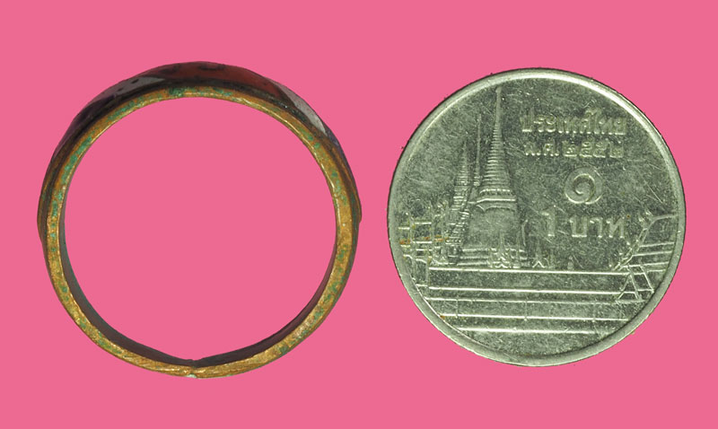 ขายแล้ว*33889 แหวนยันต์ลงยา หลวงพ่อจง วัดหน้าต่างนอก อยุธยา 50