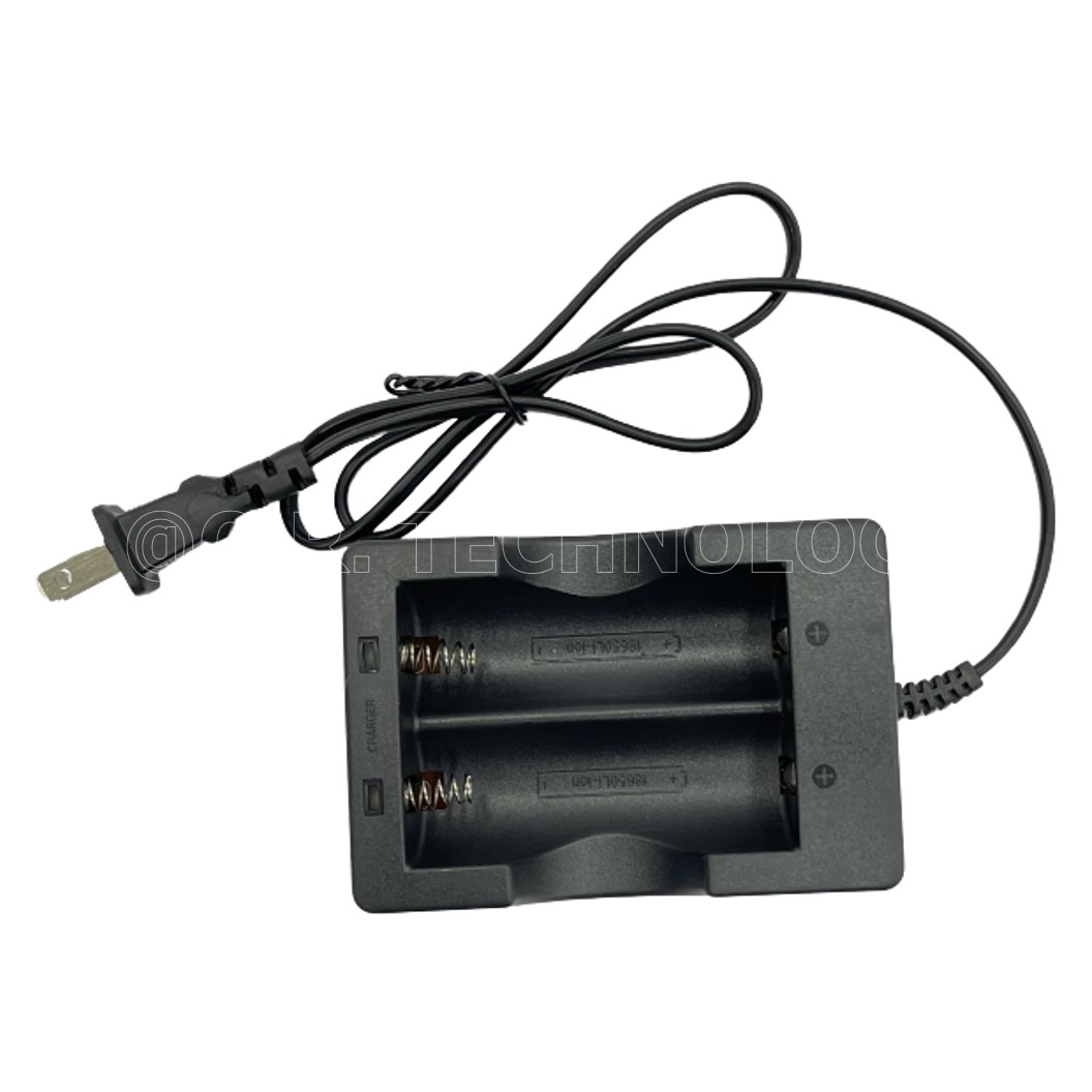 (1ชิ้น) ZA059 ที่ชาร์จถ่าน 18650 ที่ชาร์จแบต 2 ก้อน ที่ชาร์จแบตเตอรี่ ลิเธียม Lithium Dual Charger Battery 1200mA