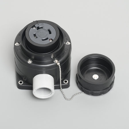 4661RW 3-Pole 4-Wire Grounding 60A 600V Waterproof Surface Receptacle IP65